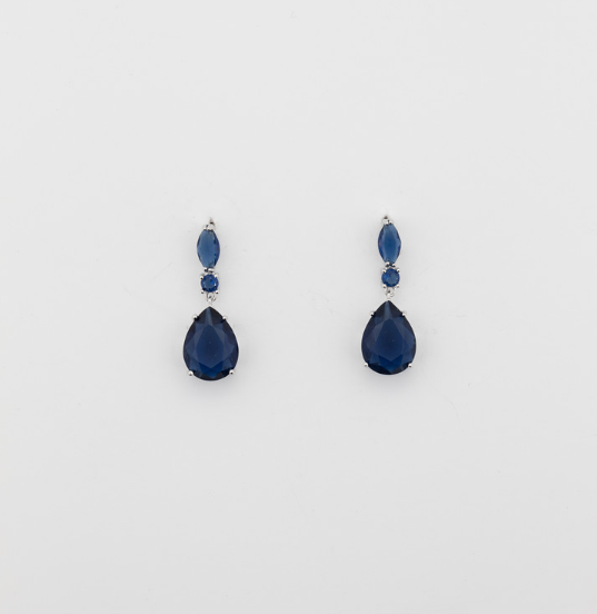 navy blue dress earrings Just Girl Stuff #40023 Blue kurti Colour:Aqua strapless bridal corset Bardot Dress in Blue 18mm x 13mm Materials
