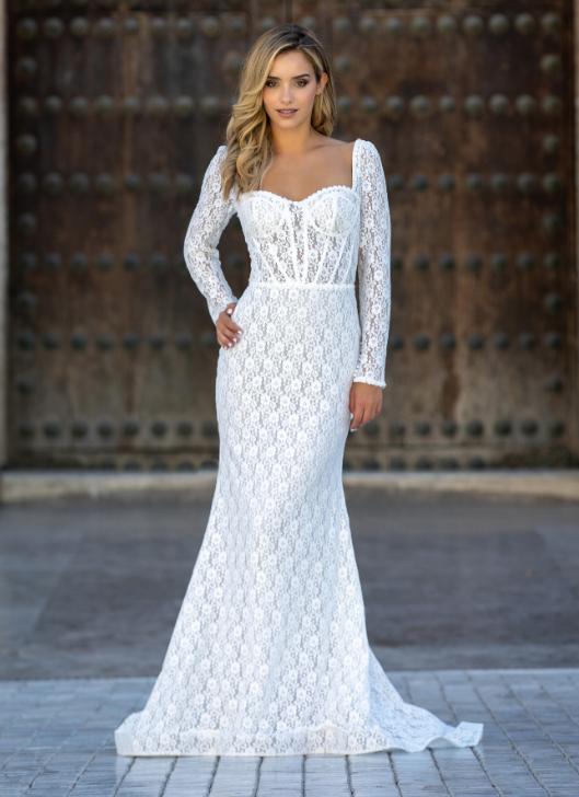 chinese dress ladies BLOSSOM Lace Wedding Dress Overlay – Catherine Langlois