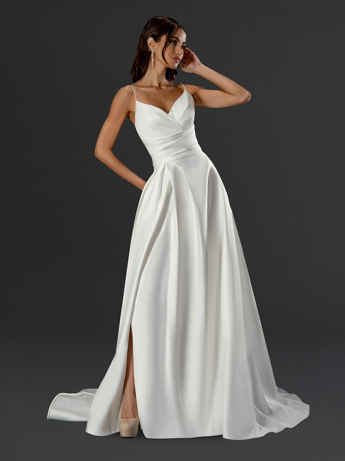 irene silk dress Irene 20 / Try-on / White