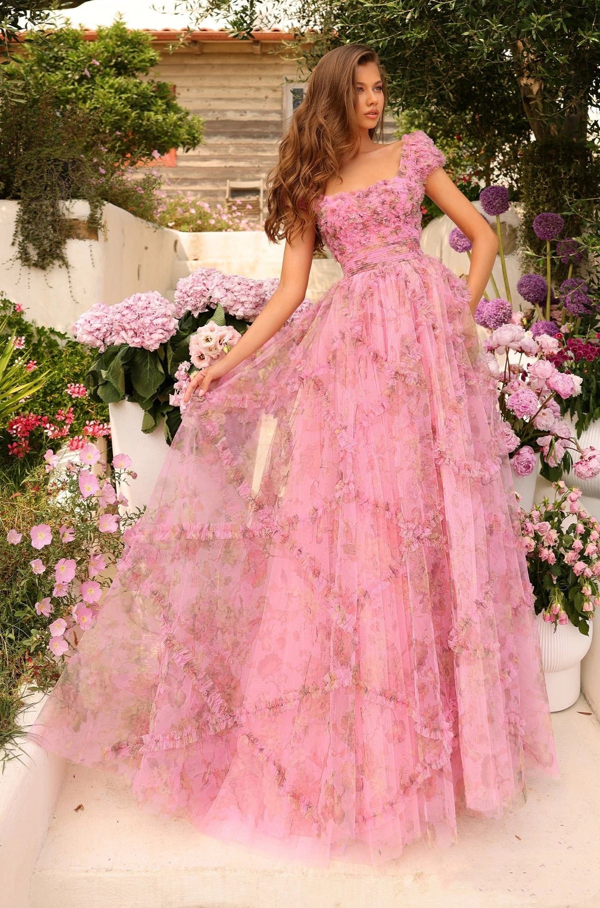 just prom dresses A-Line Floor Length Prom Dresses Cute Fairy Long Sleeve Jewel Neck Prom Wedding Guest Tulle with Sequin Appliques 2026