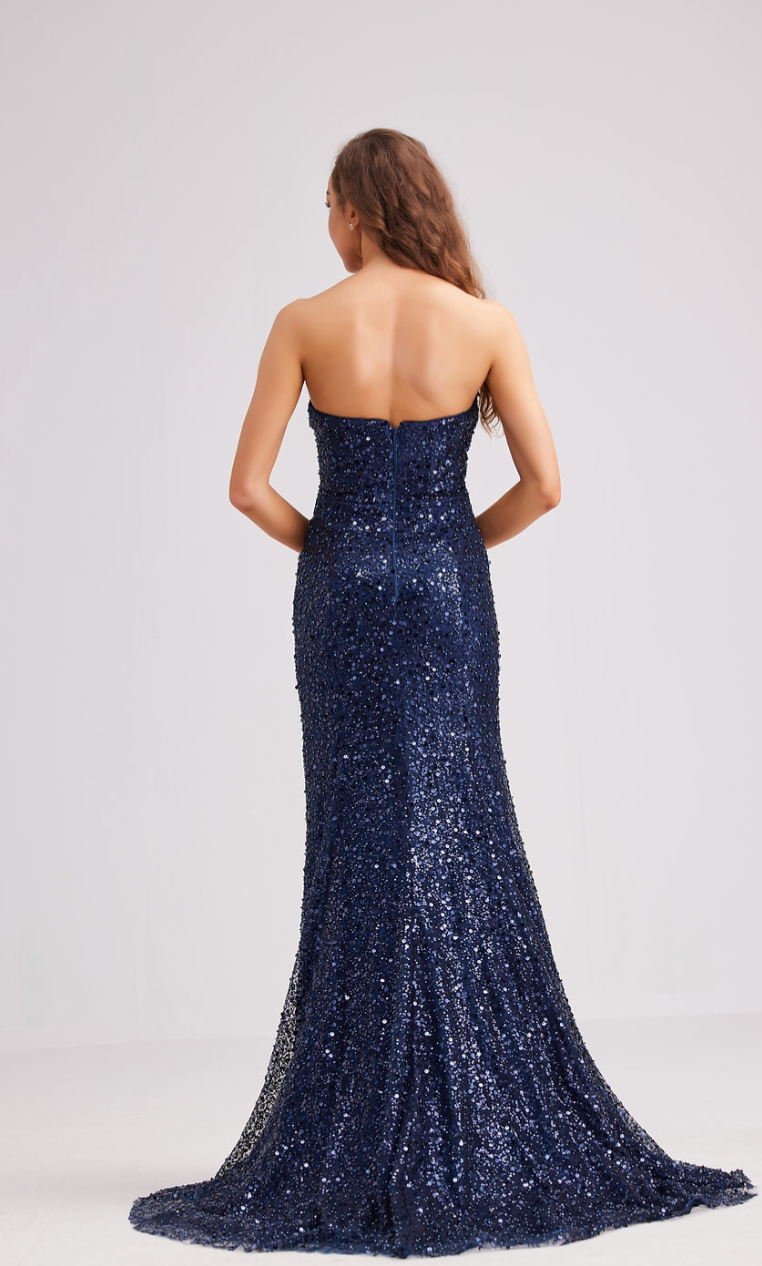 chloe prom dresses Chloe Royal Blue Prom Dress - Off-Shoulder