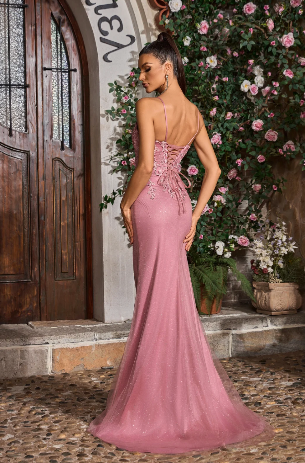 pink laura dress ASHLEYlauren 4930 Fully Beaded Sweetheart Fitted Mini complete with concealed pockets at the side for convenience on the move Laura Bernal Pink Midi Dress